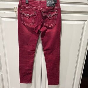Women’s Burgundy Skinny Fit Jeans 29